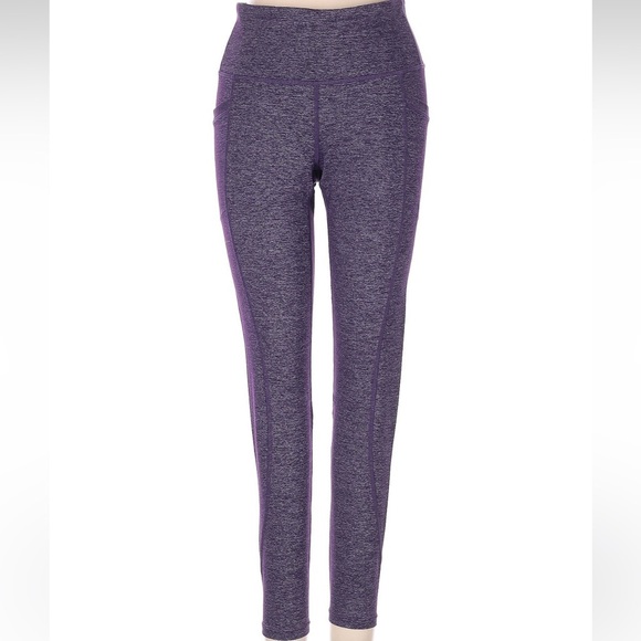 Athleta HIGH RISE QUEST CHATURANGA TO TOWN TIGHT Leggings Size S Plum Purple - Picture 9 of 9
